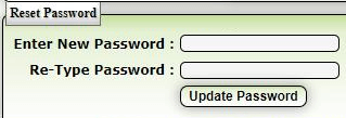 new password update
